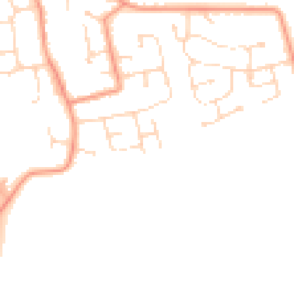 Daytime road noise heatmap for DN36 5YR