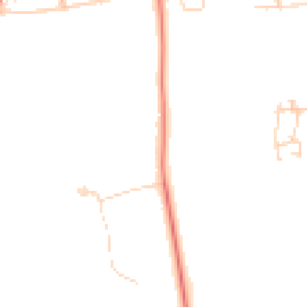 Daytime road noise heatmap for DN37 0AA