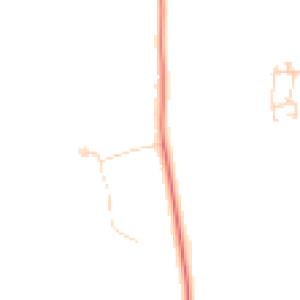 Daytime road noise heatmap for DN37 0AB