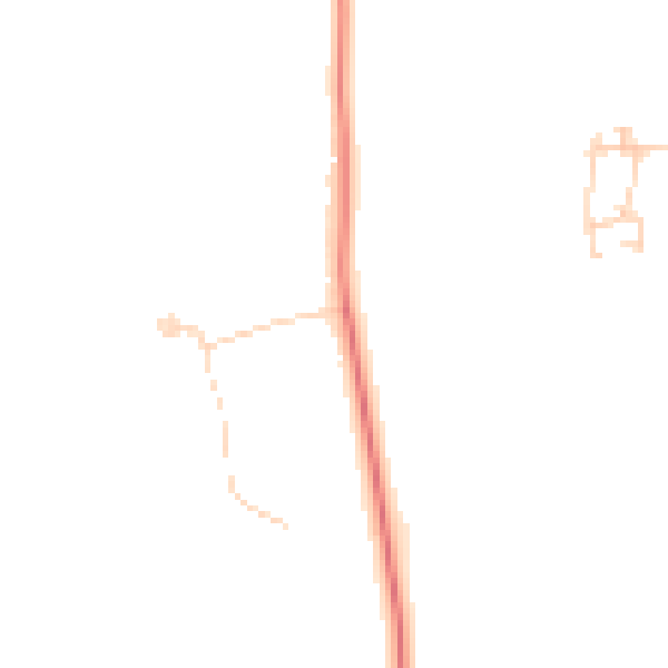 Daytime road noise heatmap for DN37 0AQ