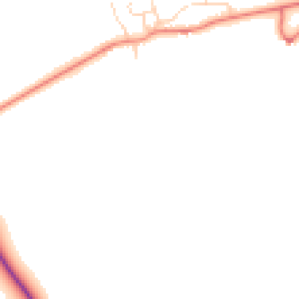 Daytime road noise heatmap for DN37 0AY
