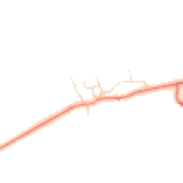 Daytime road noise heatmap for DN37 0BA
