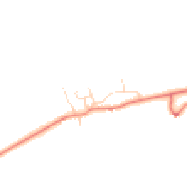 Daytime road noise heatmap for DN37 0BD