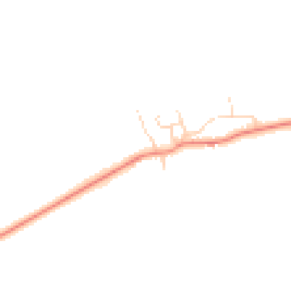 Daytime road noise heatmap for DN37 0BG