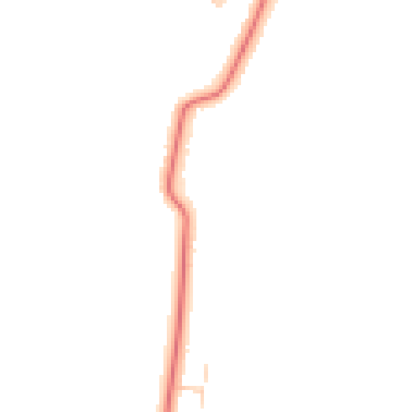 Daytime road noise heatmap for DN37 0BJ