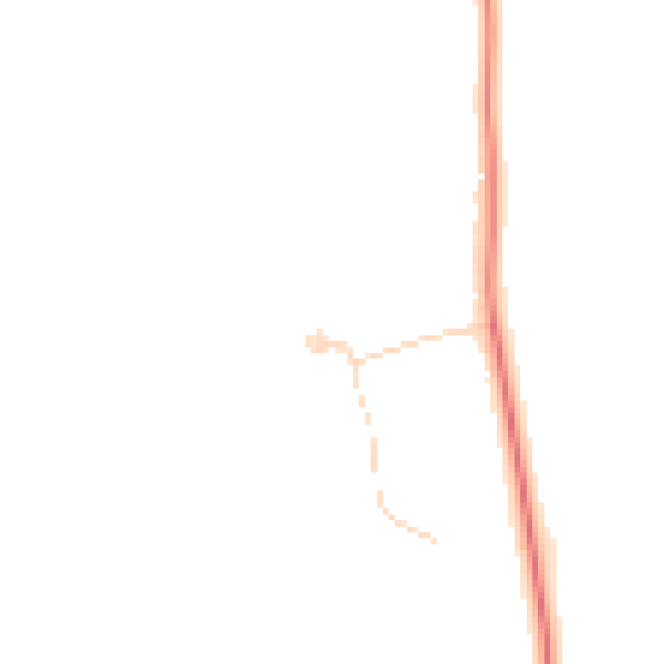 Daytime road noise heatmap for DN37 0BL
