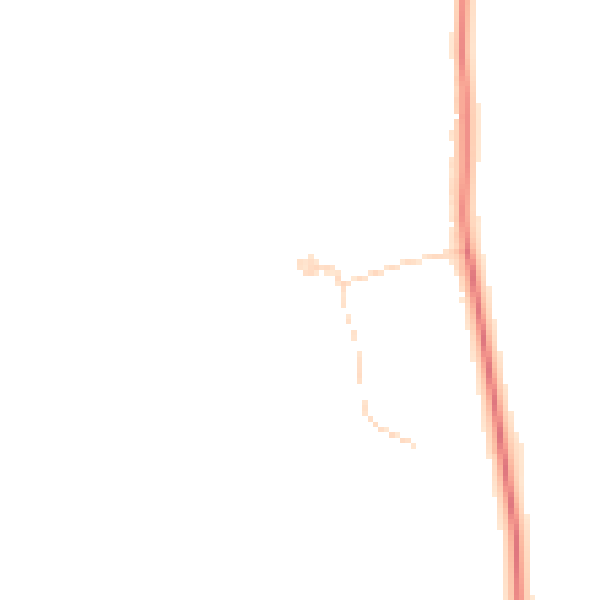 Daytime road noise heatmap for DN37 0BQ