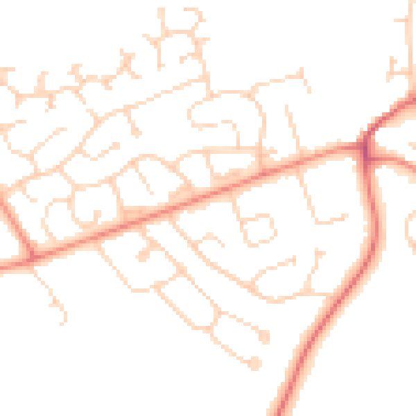 Daytime road noise heatmap for DN37 0DB