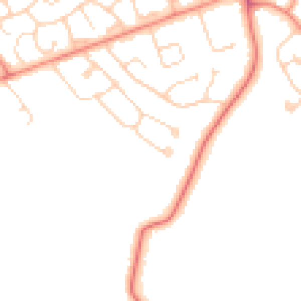 Daytime road noise heatmap for DN37 0DQ