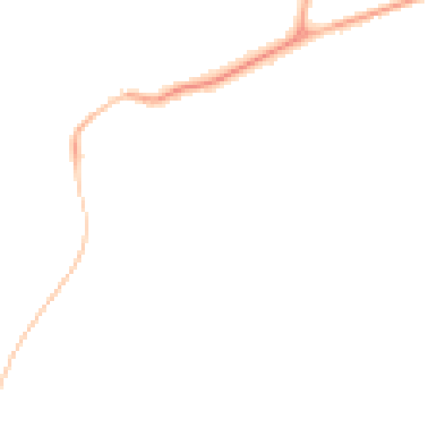 Night-time road noise heatmap for DN37 0ER