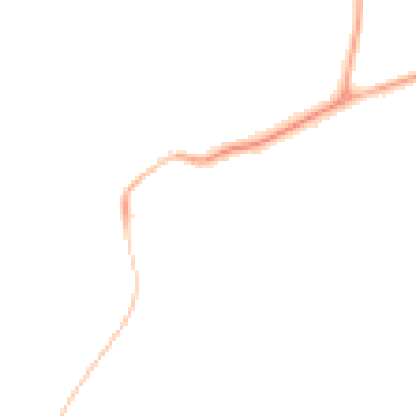 Night-time road noise heatmap for DN37 0JJ
