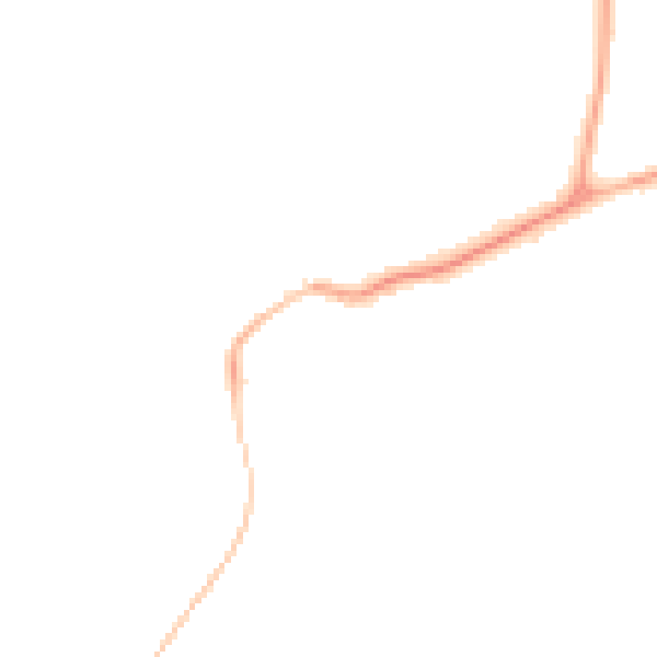 Night-time road noise heatmap for DN37 0LS