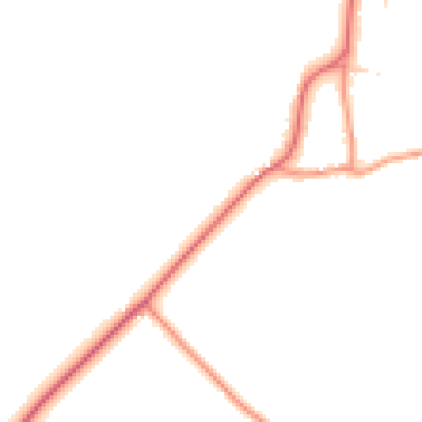 Daytime road noise heatmap for DN37 0QN