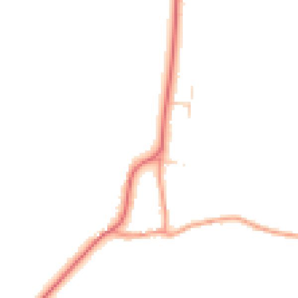 Daytime road noise heatmap for DN37 0RF