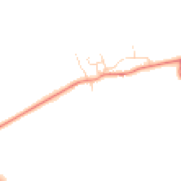 Daytime road noise heatmap for DN37 0SB
