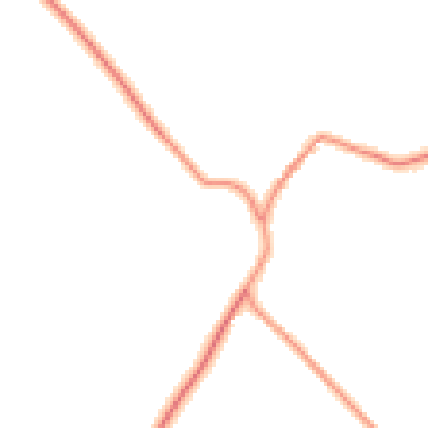 Daytime road noise heatmap for DN37 0TW