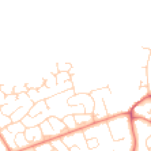 Daytime road noise heatmap for DN37 0YA