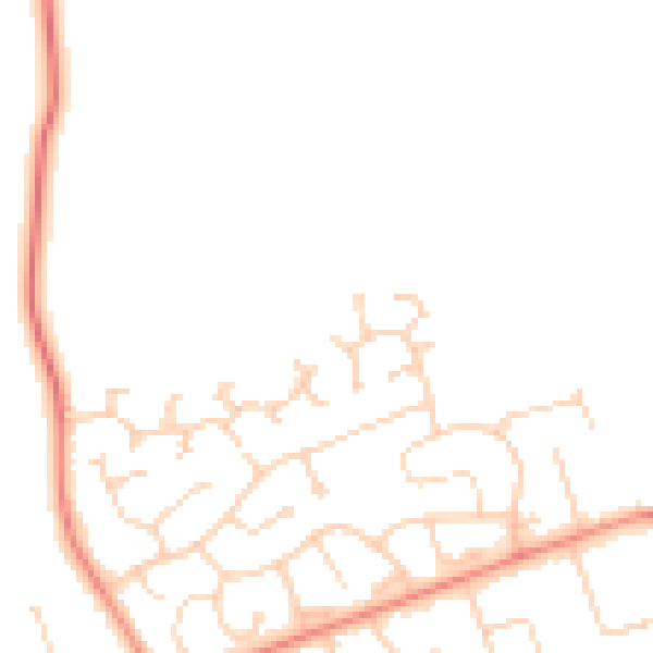 Daytime road noise heatmap for DN37 0YE