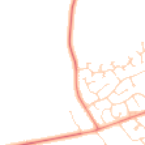 Daytime road noise heatmap for DN37 0ZB