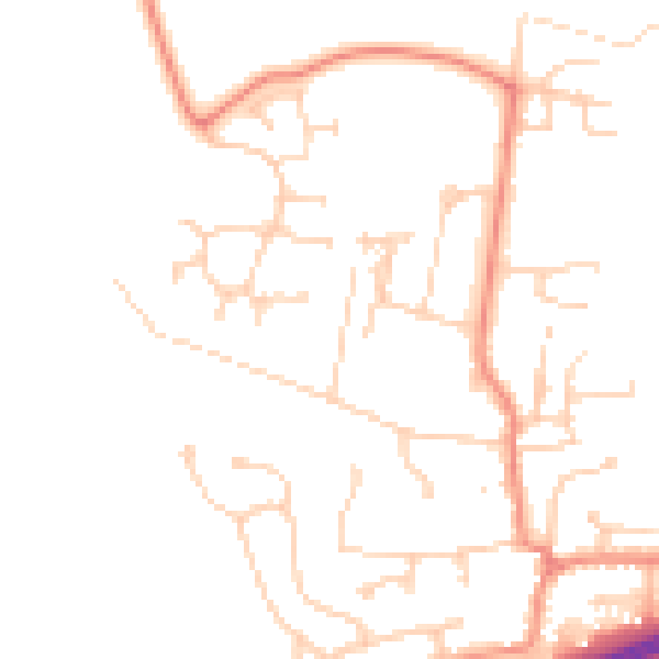 Daytime road noise heatmap for DN37 7AU