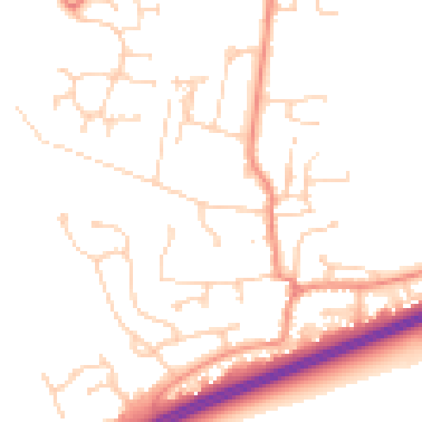 Daytime road noise heatmap for DN37 7AY