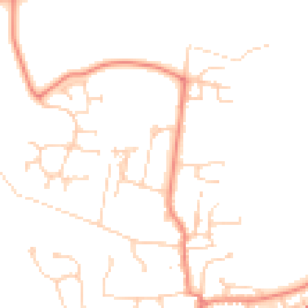 Daytime road noise heatmap for DN37 7BA