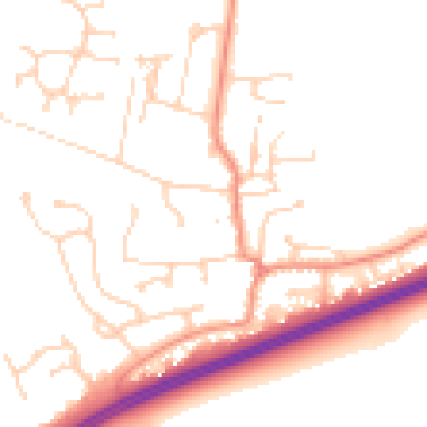 Daytime road noise heatmap for DN37 7BD