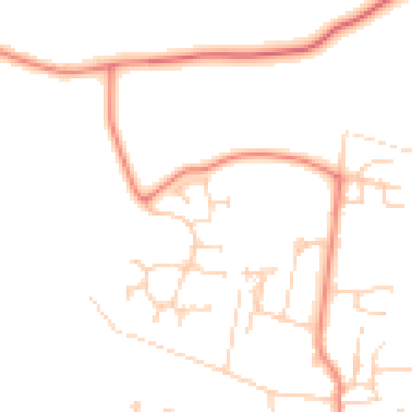 Daytime road noise heatmap for DN37 7EL