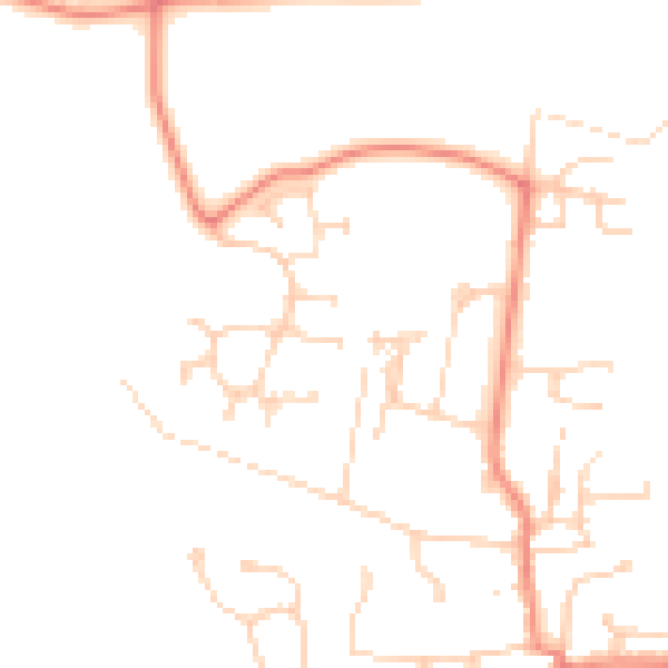 Daytime road noise heatmap for DN37 7EN