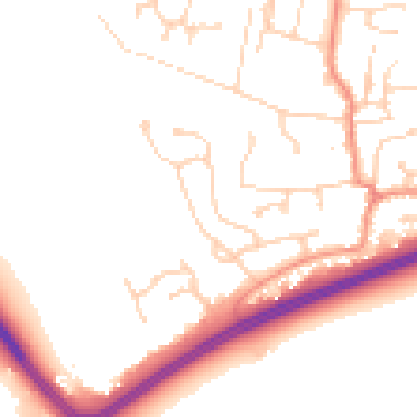 Daytime road noise heatmap for DN37 7HH