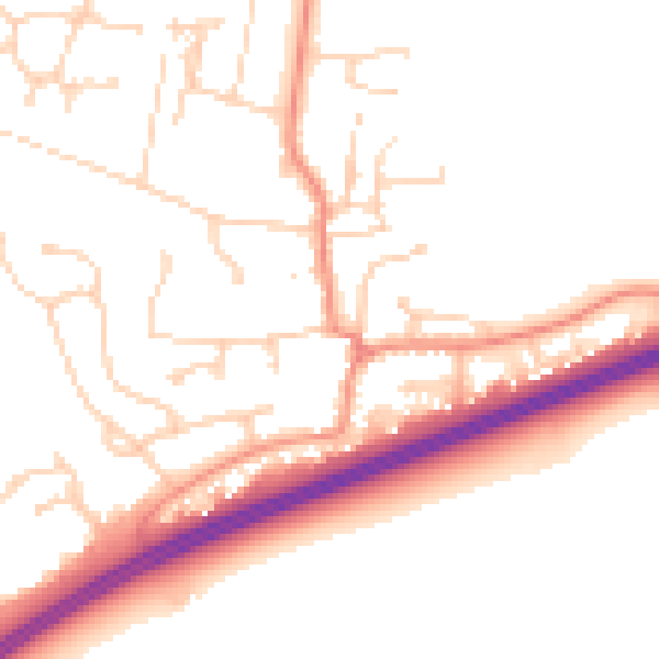 Daytime road noise heatmap for DN37 7HU