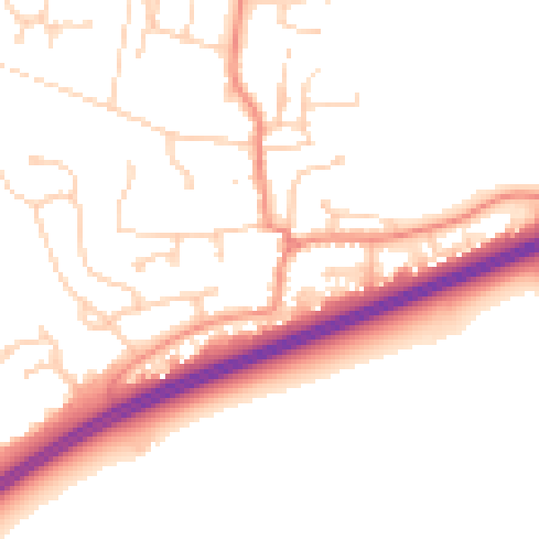 Daytime road noise heatmap for DN37 7HY