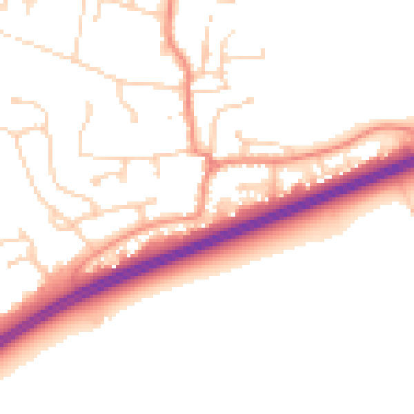 Daytime road noise heatmap for DN37 7HZ