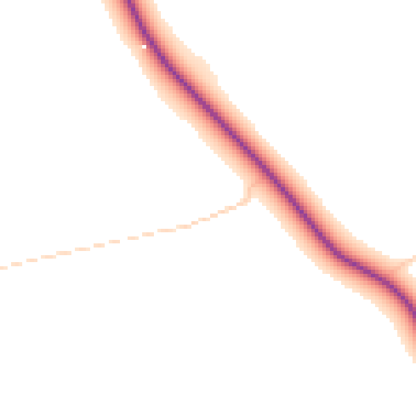 Daytime road noise heatmap for DN37 7LB