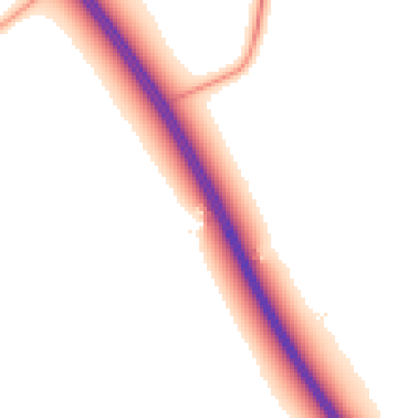 Daytime road noise heatmap for DN37 7LQ