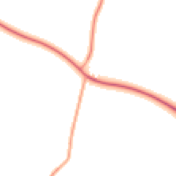 Night-time road noise heatmap for DN37 8NL