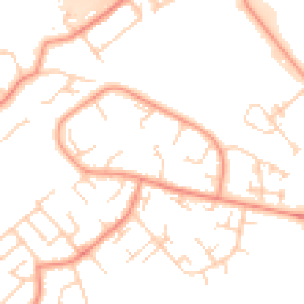 Daytime road noise heatmap for DN37 9BP