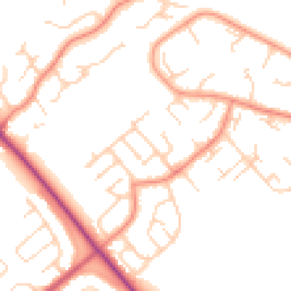 Daytime road noise heatmap for DN37 9DZ