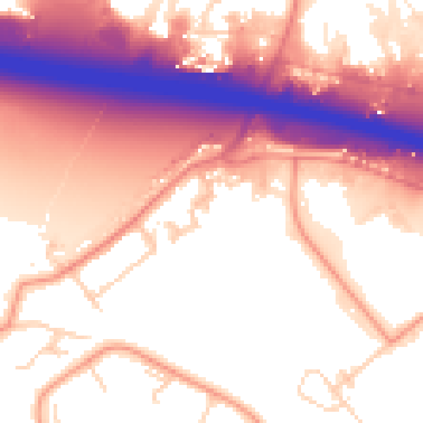 Daytime road noise heatmap for DN37 9FD