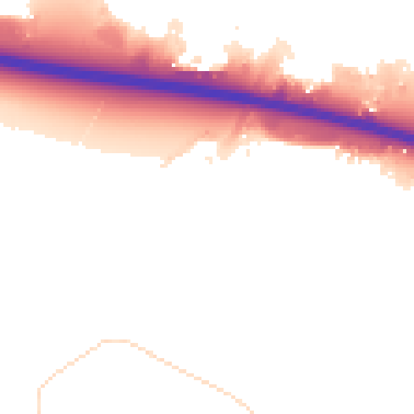 Night-time road noise heatmap for DN37 9FD