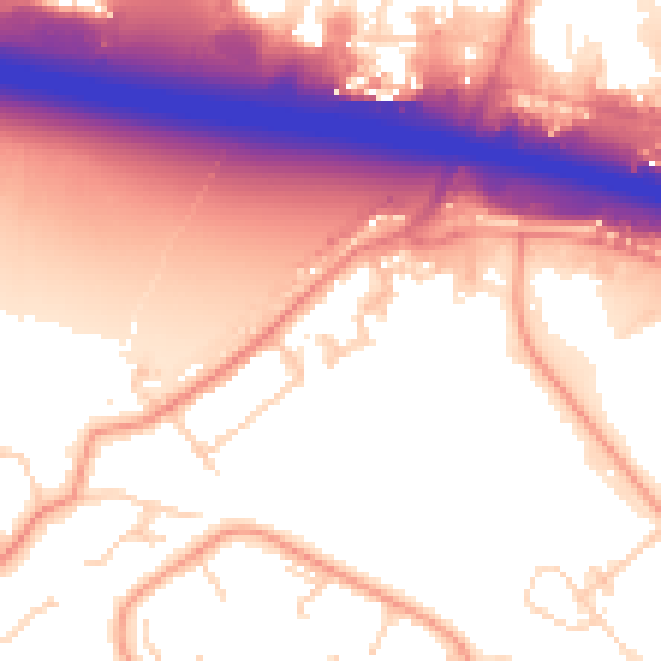 Daytime road noise heatmap for DN37 9FE