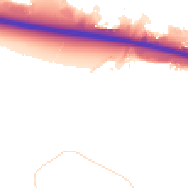 Night-time road noise heatmap for DN37 9FE