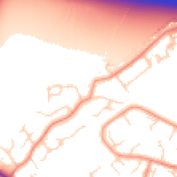 Daytime road noise heatmap for DN37 9HP