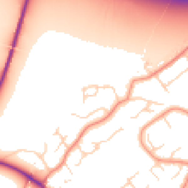 Daytime road noise heatmap for DN37 9HS