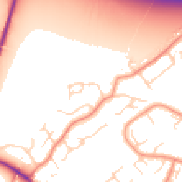 Daytime road noise heatmap for DN37 9HU