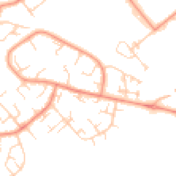 Daytime road noise heatmap for DN37 9LP