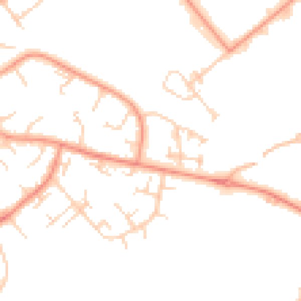 Daytime road noise heatmap for DN37 9LT