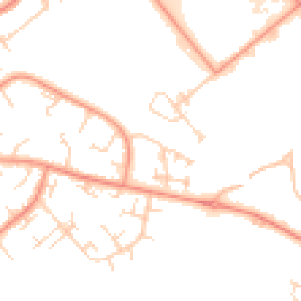 Daytime road noise heatmap for DN37 9LU