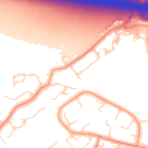 Daytime road noise heatmap for DN37 9NF