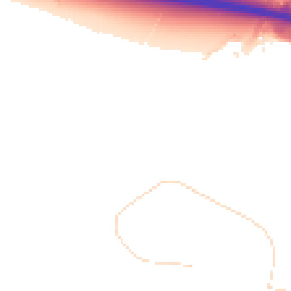Night-time road noise heatmap for DN37 9NF